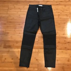 Madewell Leather Skinny Jeans